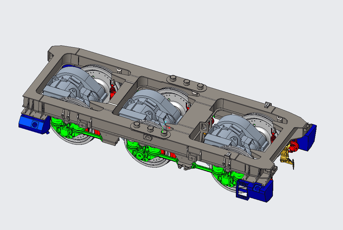 HXD3电力机车转向架SW模型